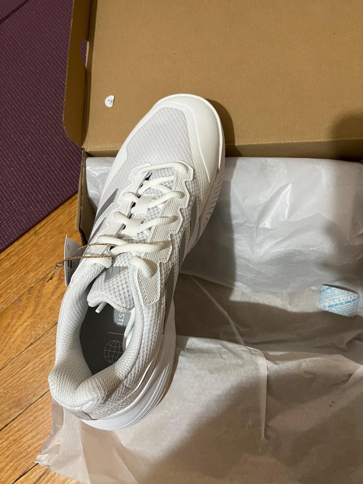Final product shot of Adidas Women's Gamecourt 2 showing complete shoe design