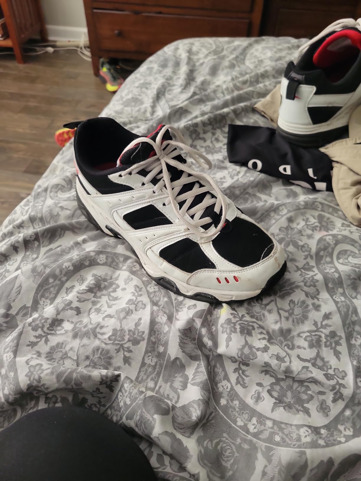 Avia court shoes being tested during actual pickleball game showing performance