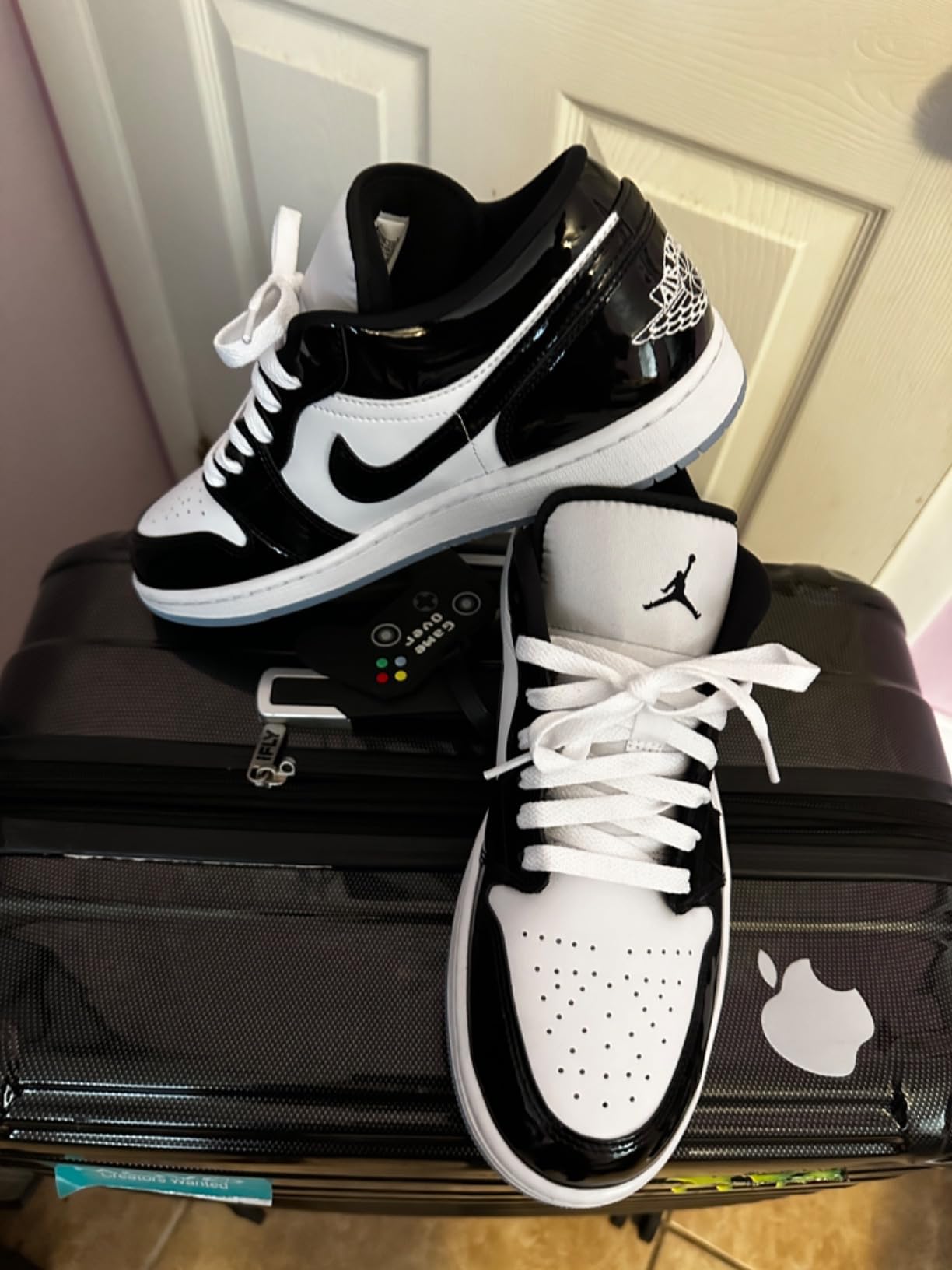 Final product shot of Jordan 1 Low showing complete sneaker from multiple angles for comprehensive view