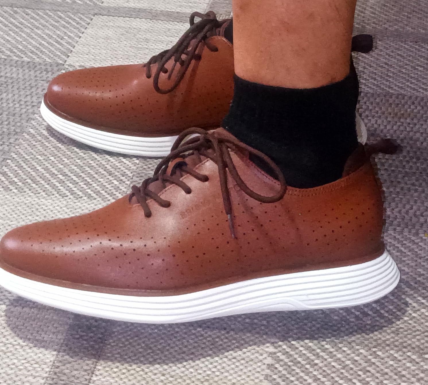 Bruno Marc MaxFlex worn with business casual attire showing versatile styling