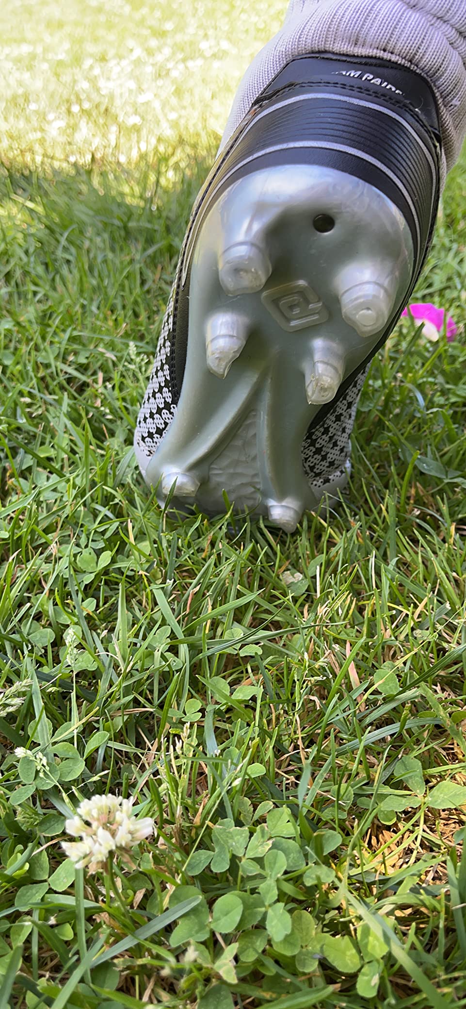 DREAM PAIRS cleats being worn during actual soccer gameplay showing field performance