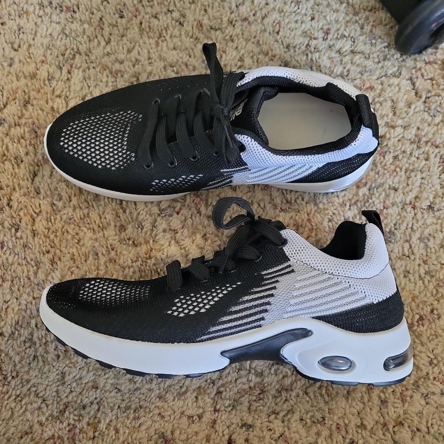 Padgene women's sneakers worn during outdoor walking showing real world performance
