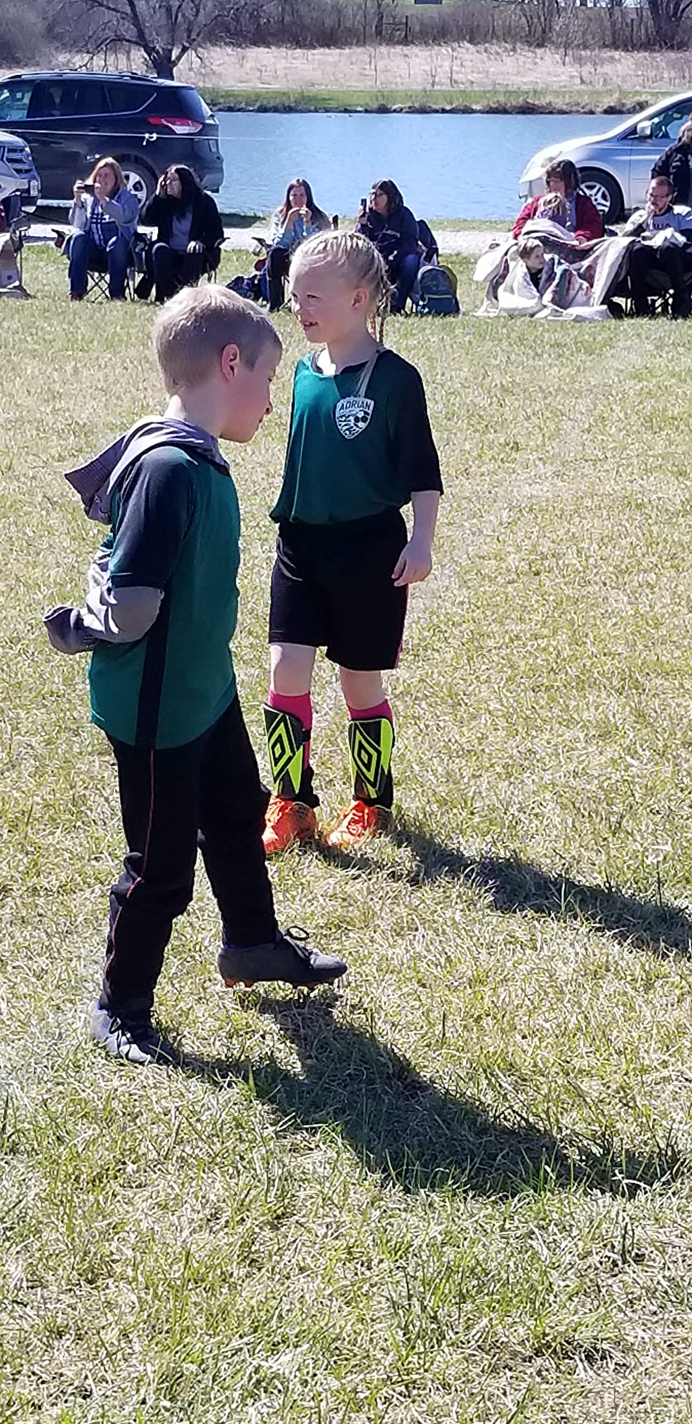 JABASIC kids soccer cleats vibrant colorway product photo