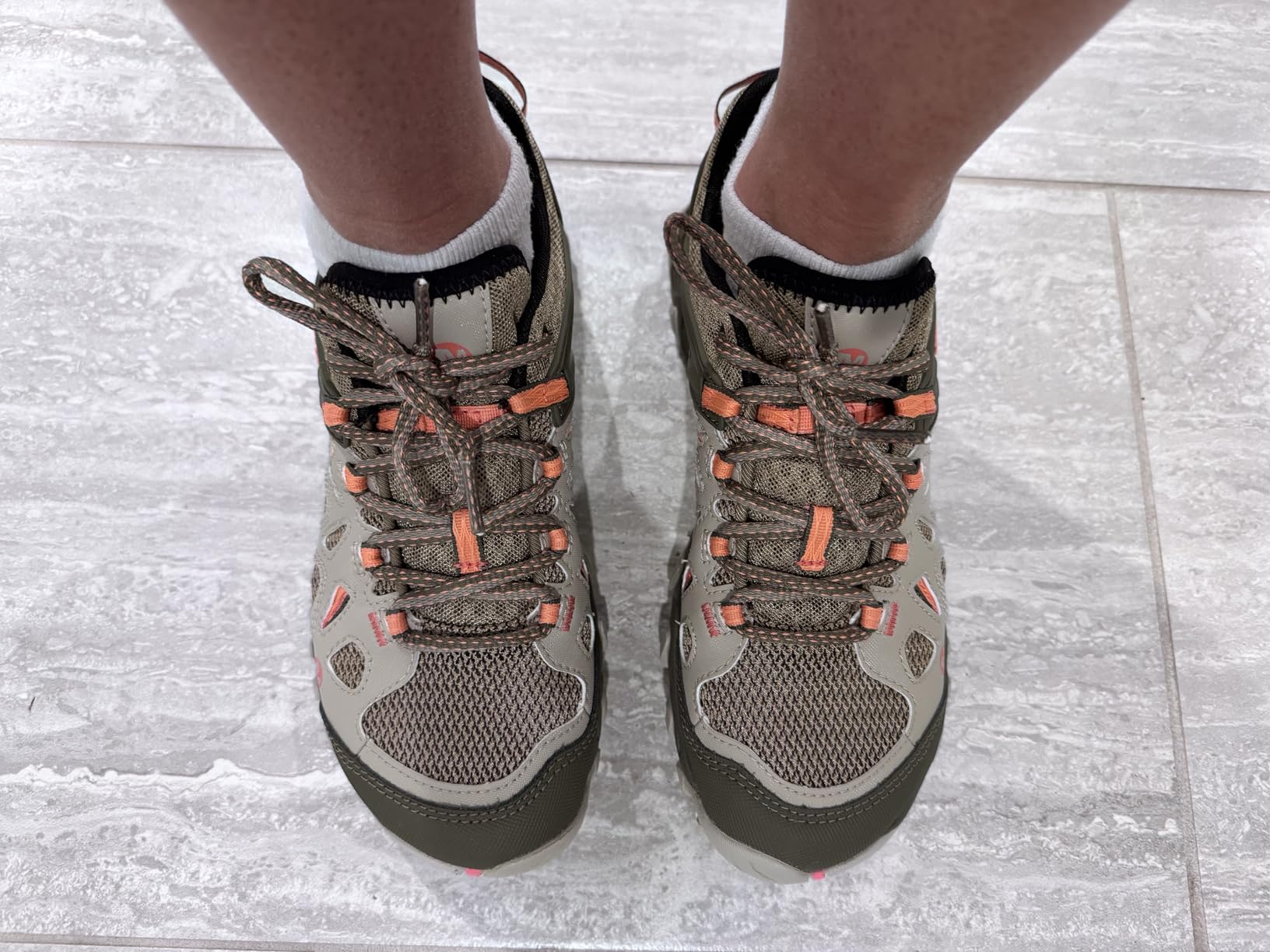 Merrell Women's All Out Blaze Aero Sport Hiking Water Shoe purple colorway showing mesh upper and Vibram sole