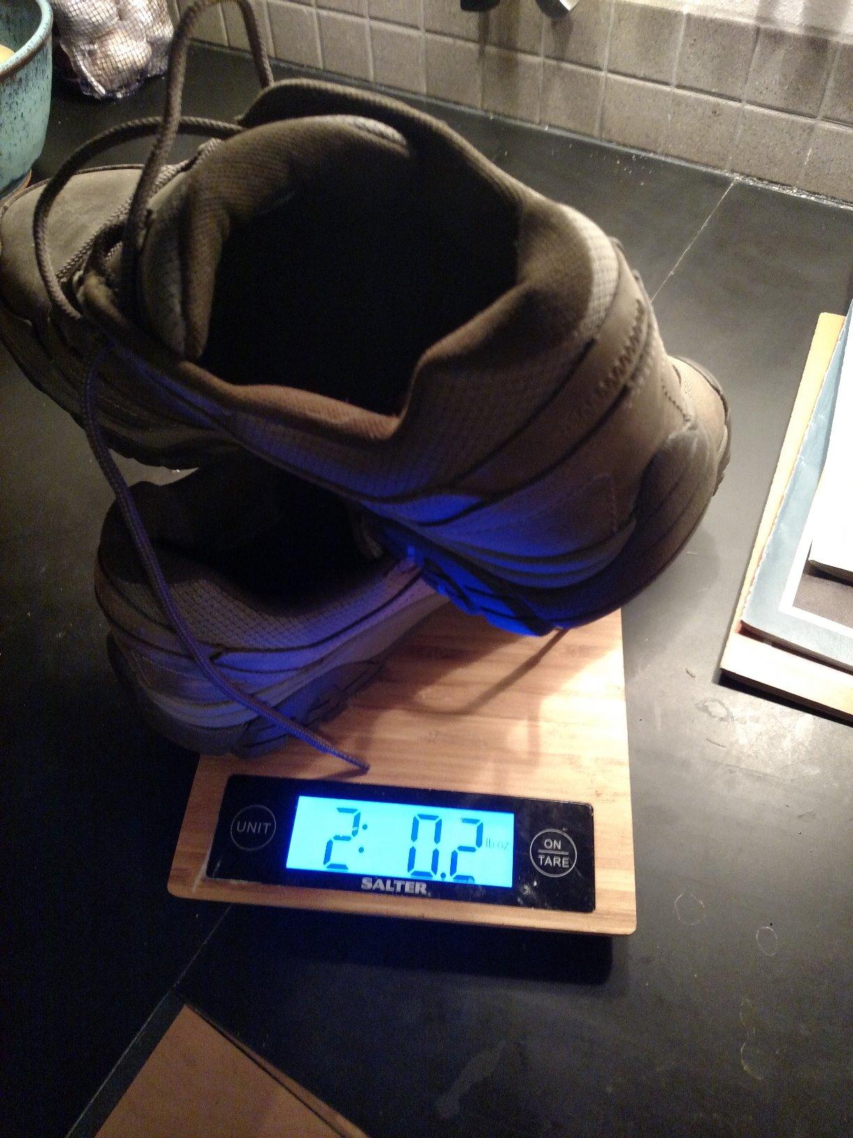 Merrell Adventure Lace being worn on rocky trail terrain showing real-world hiking performance