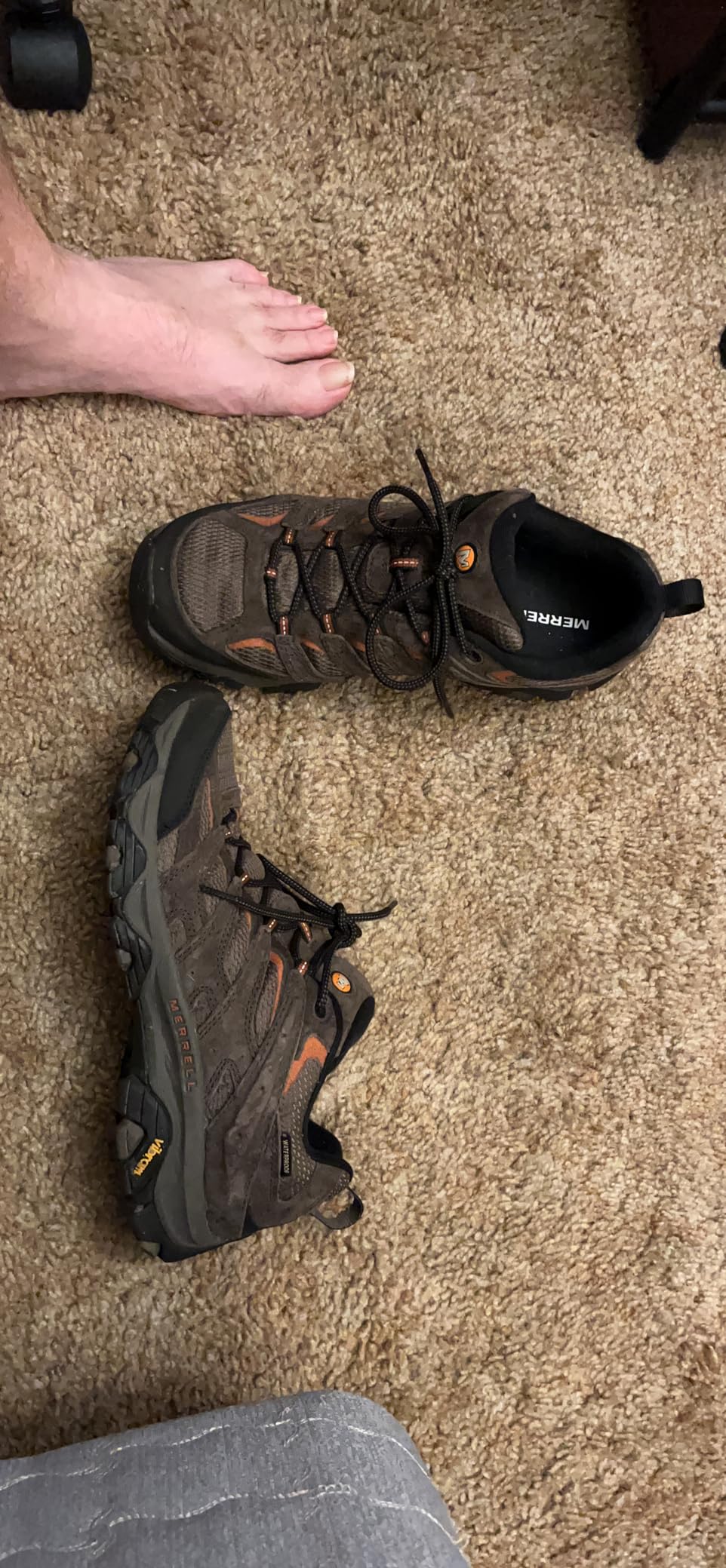 Final assessment of Merrell Men's Moab 3 Waterproof hiking shoes showing overall design and build quality