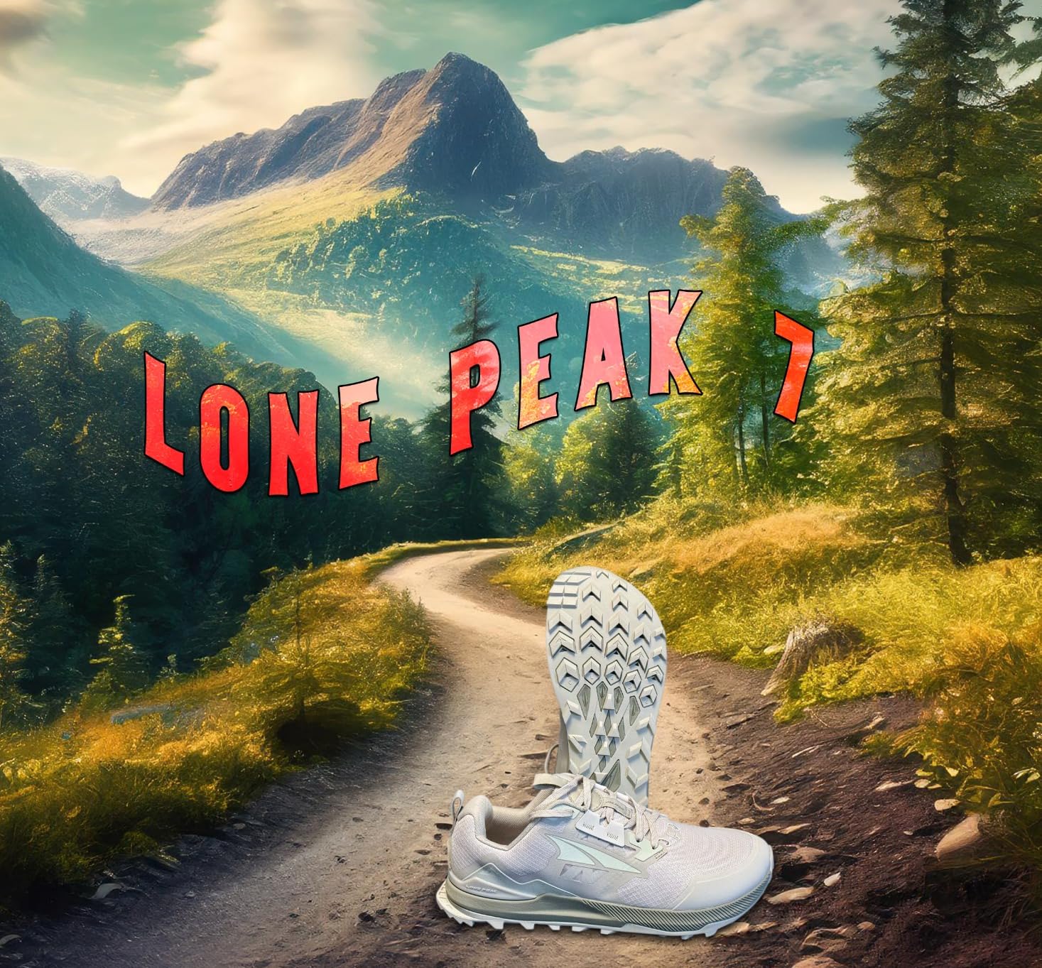Altra Lone Peak 7 product comparison showing FootShape toe box versus traditional running shoe design