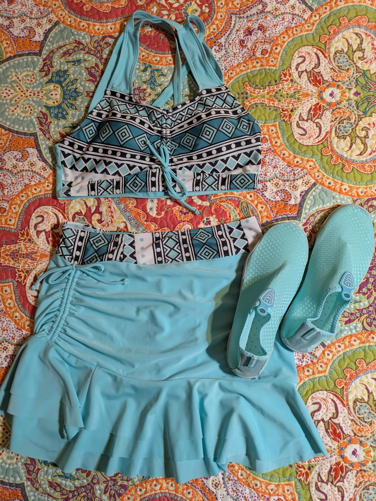 Interior view of Vsufim water shoes showing removable perforated insole and breathable design