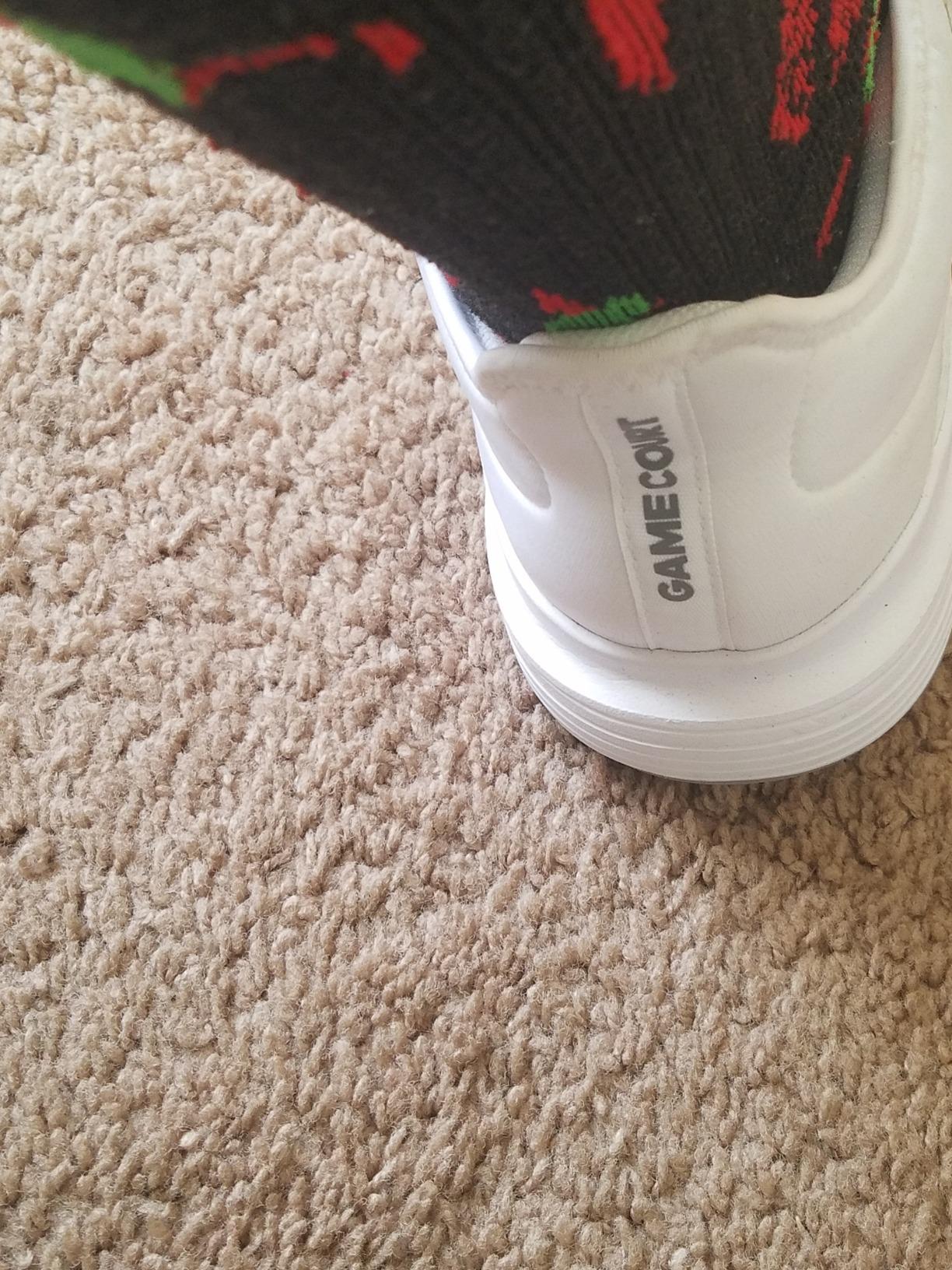 Adidas Gamecourt sock-like bootie construction showing integrated tongue design