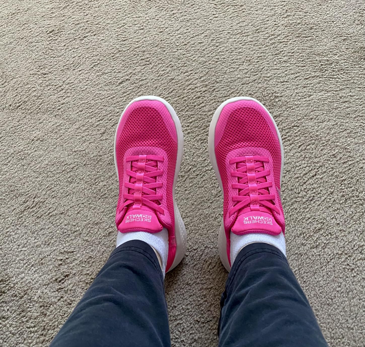 Full side view of Skechers Go Walk Flex showing complete silhouette and design elements