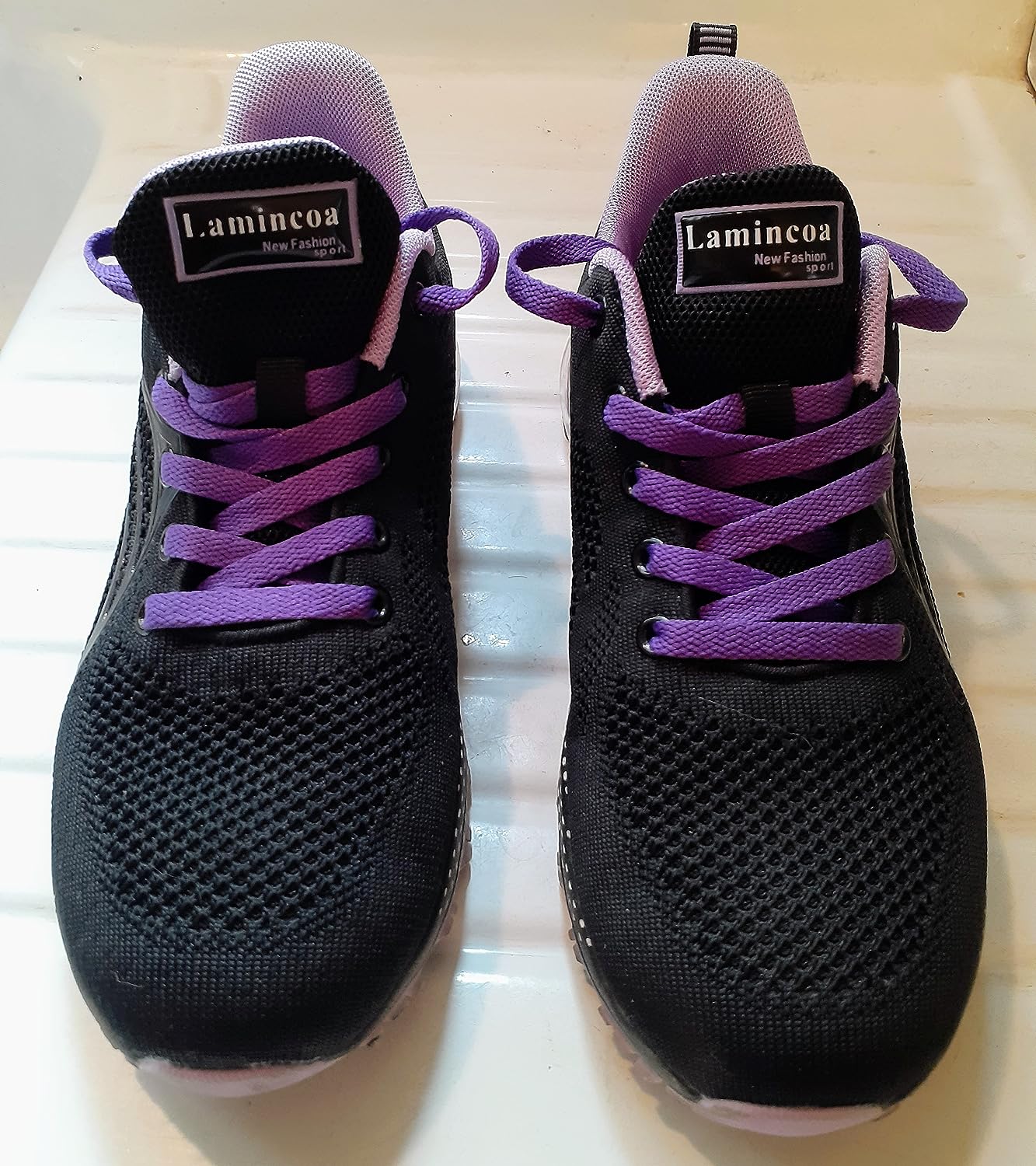 Outdoor testing showing traction and durability of Lamincoa women's sneakers