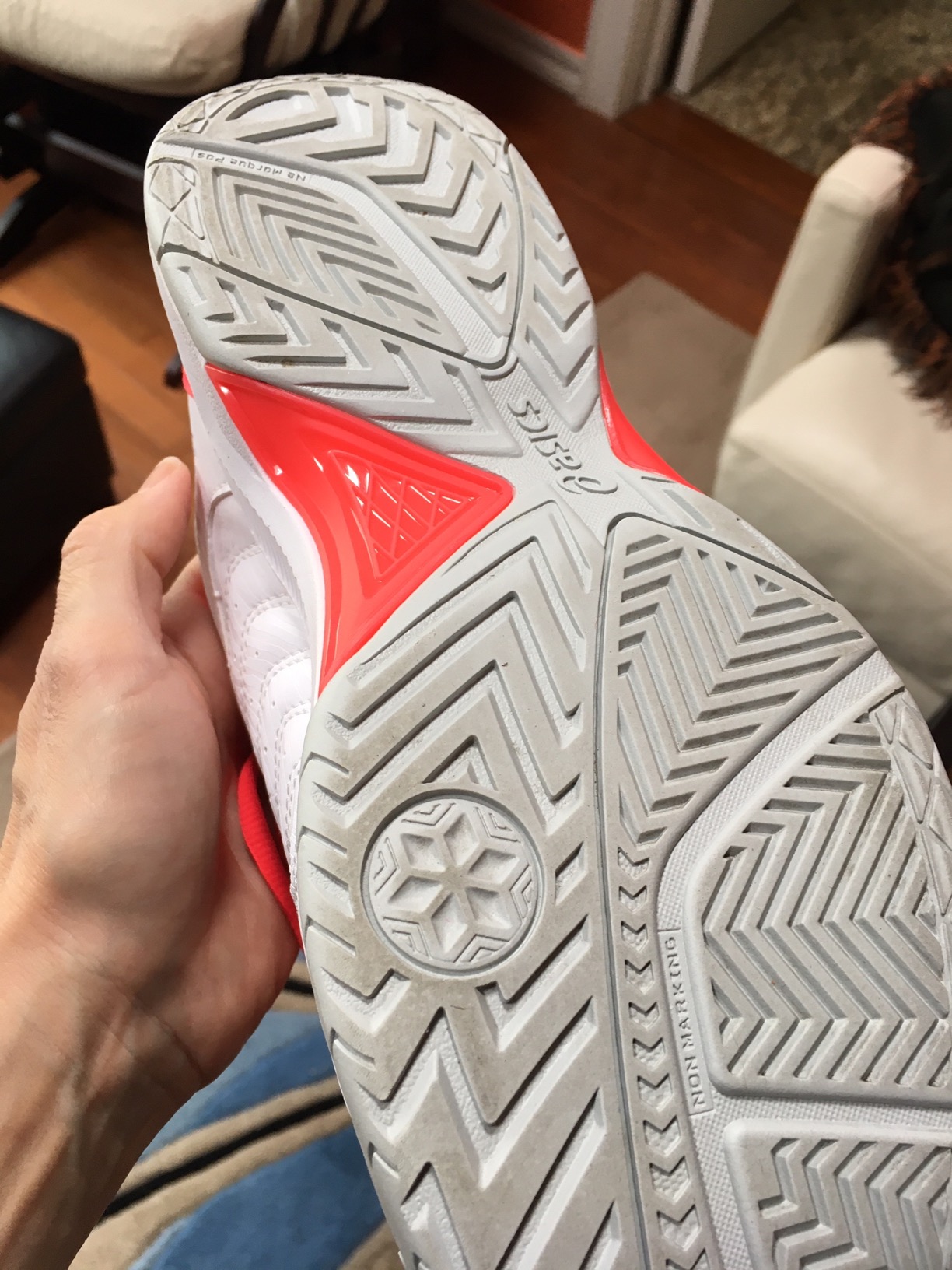 Final product view of ASICS Women's Gel-Dedicate 6 tennis shoes showing overall design and construction quality