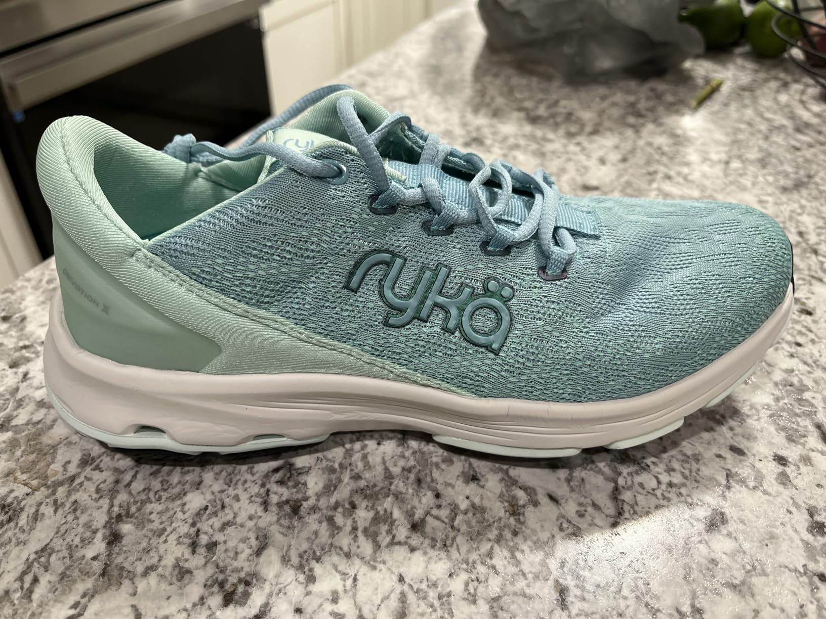 Ryka Devotion X in blue colorway showing versatile style for active lifestyle
