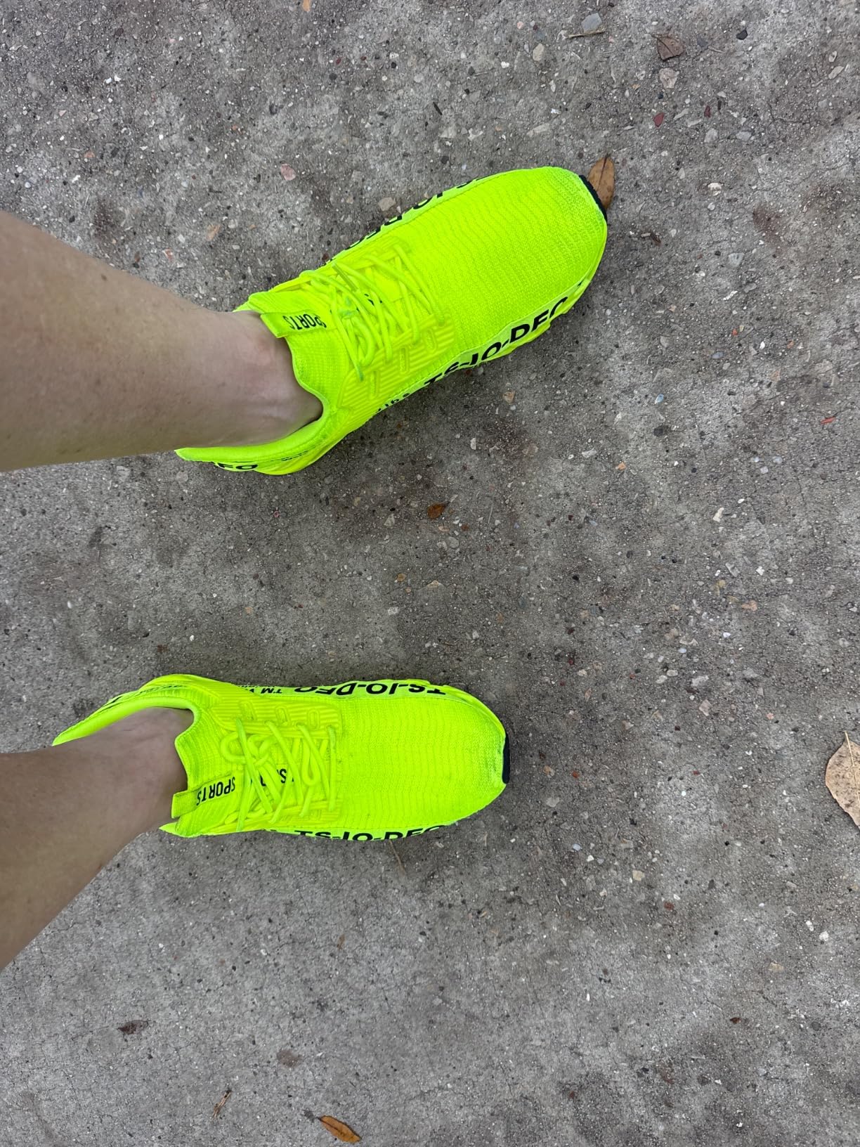 FRSHANIAH athletic shoes after testing period showing wear patterns and overall condition
