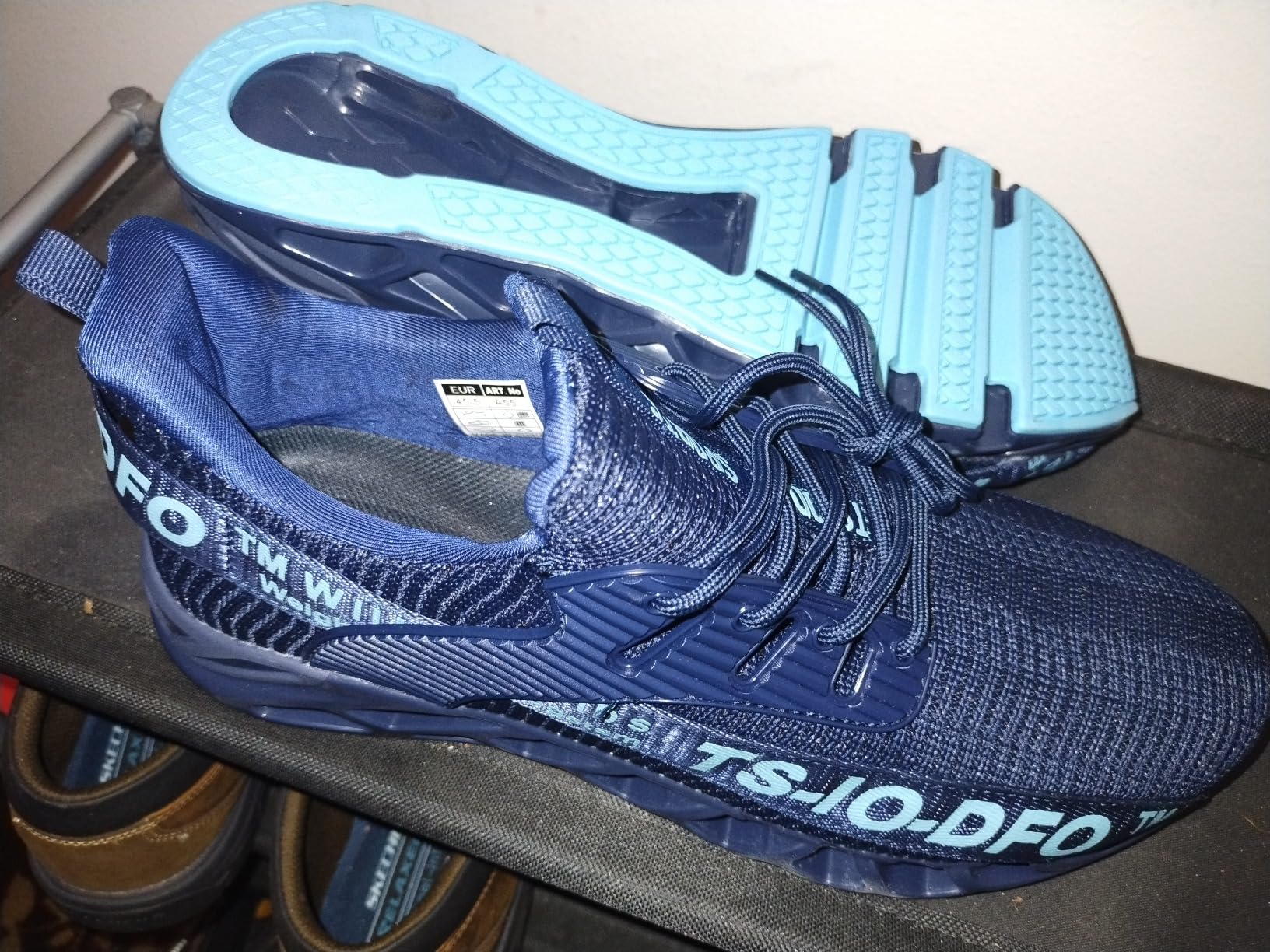 Final assessment view of FRSHANIAH Men Athletic Shoes showing overall design and construction quality