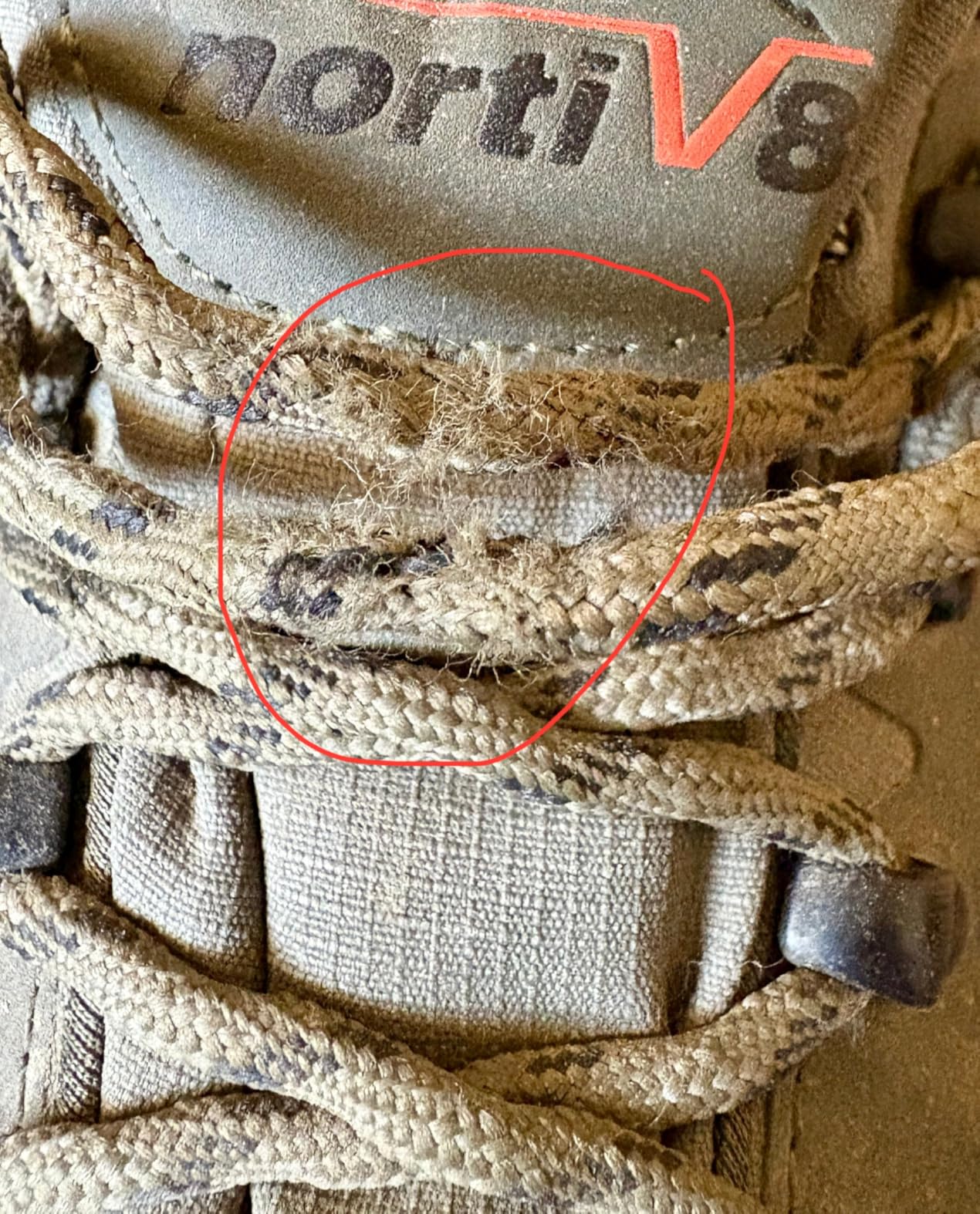 NORTIV 8 hiking shoes showing detailed tread pattern and rubber outsole construction