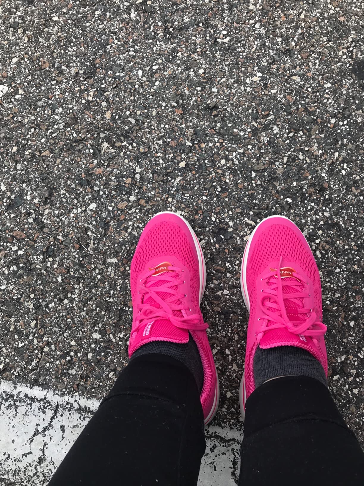 Real-world usage showing Skechers Arch Fit worn during daily activities by women