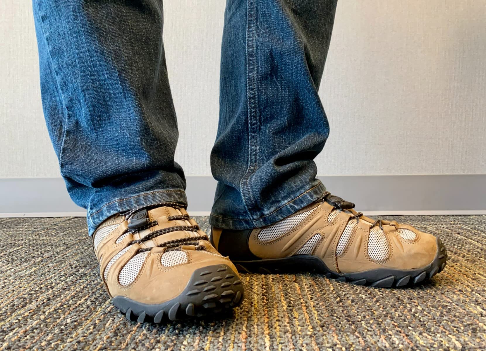 Comparison image showing Merrell Chameleon 8 construction details and quality assessment