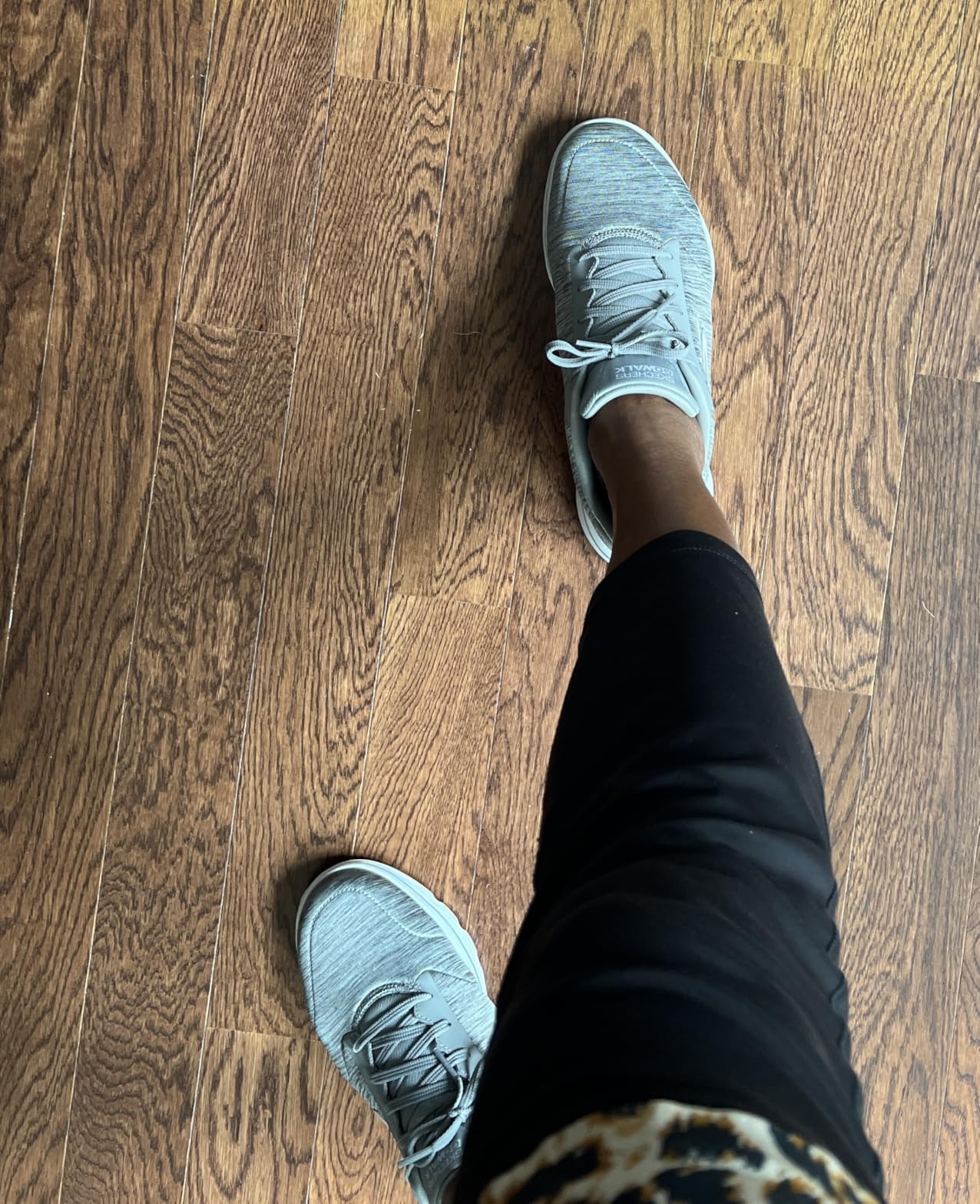 Action shot of Skechers Go Walk 5-True during active daily wear