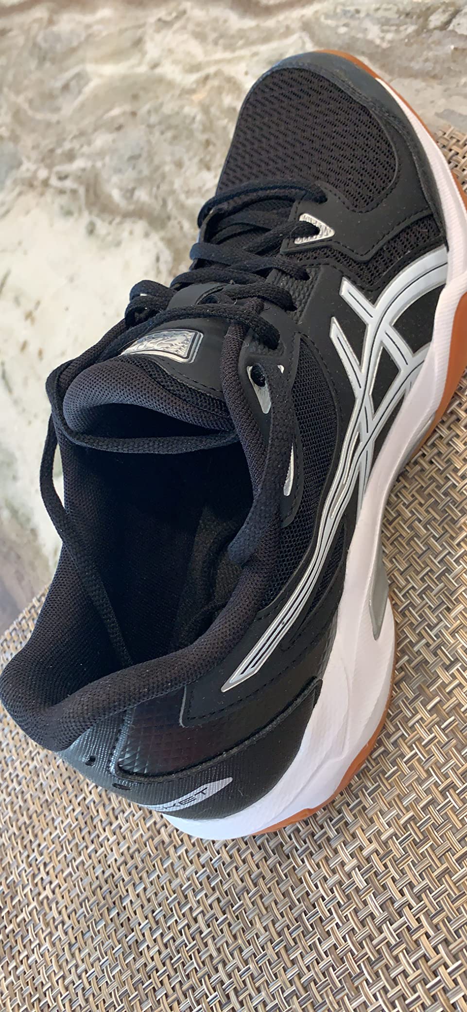 ASICS Gel-Rocket 10 being worn during actual volleyball game showing real-world performance