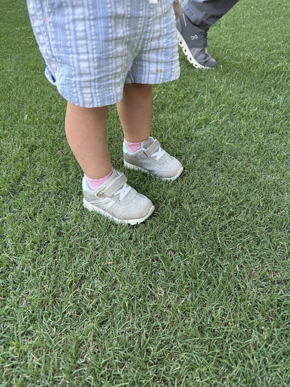 Carter's Bailey sneaker after playground use showing minimal wear on navy colorway