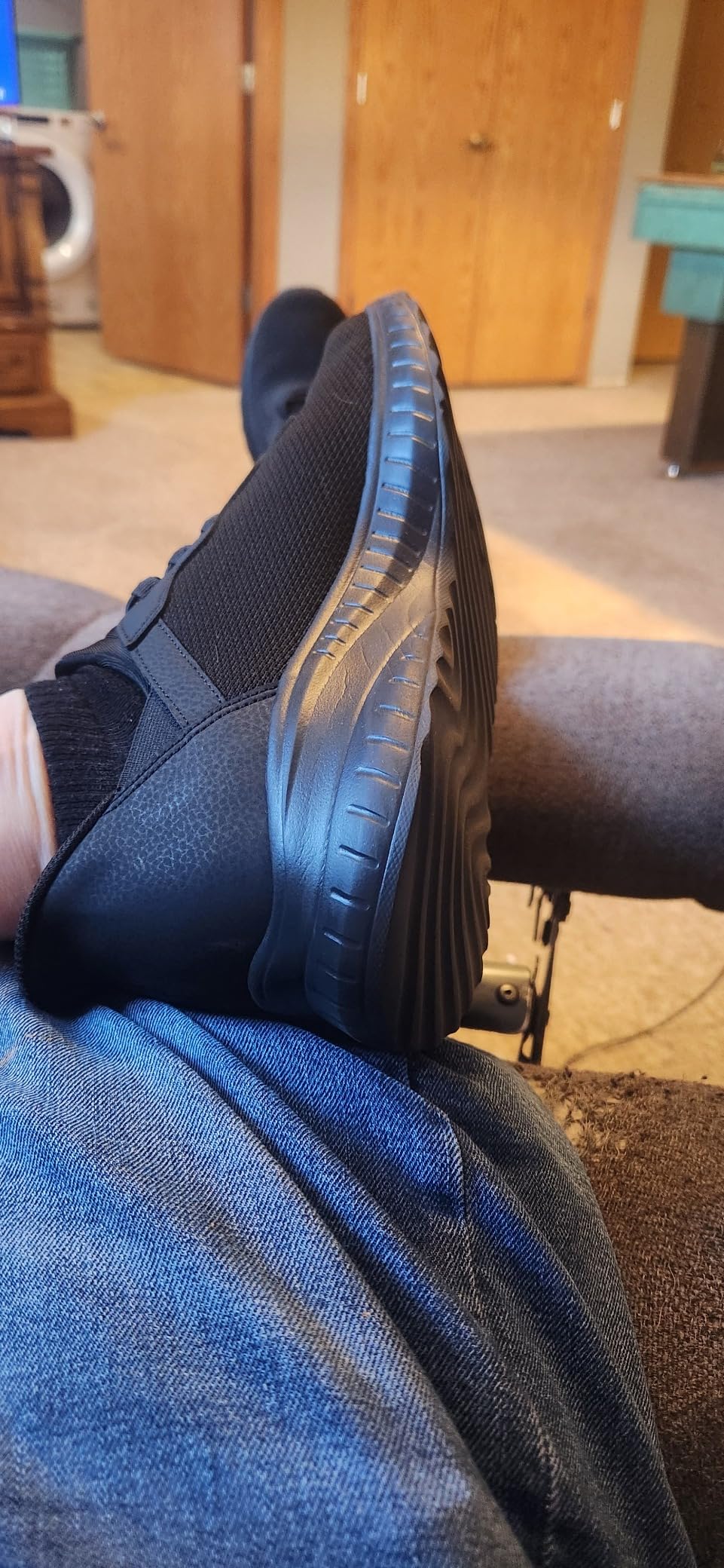 Skechers slip-ins tested in outdoor walking conditions showing versatility