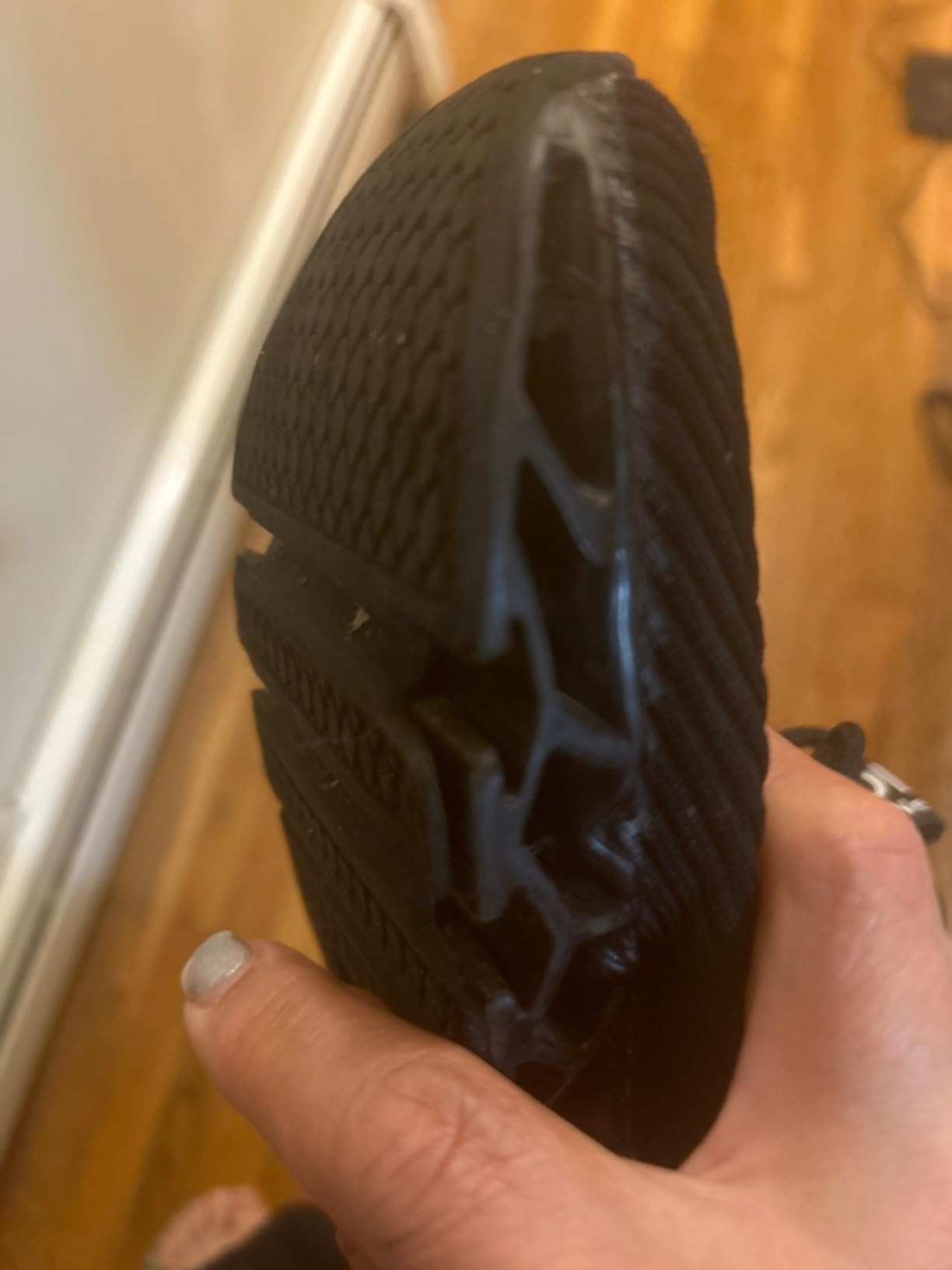 Durability concerns showing sole separation issue on TSIODFO sneakers after extended wear