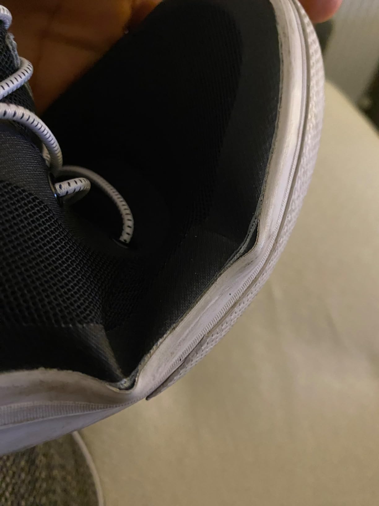 Columbia Bonehead PFG showing sole separation issue at stress points