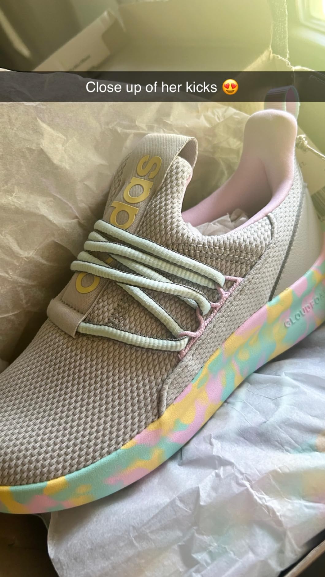 Adidas Lite Racer being worn by child for school activities showing real-world usage