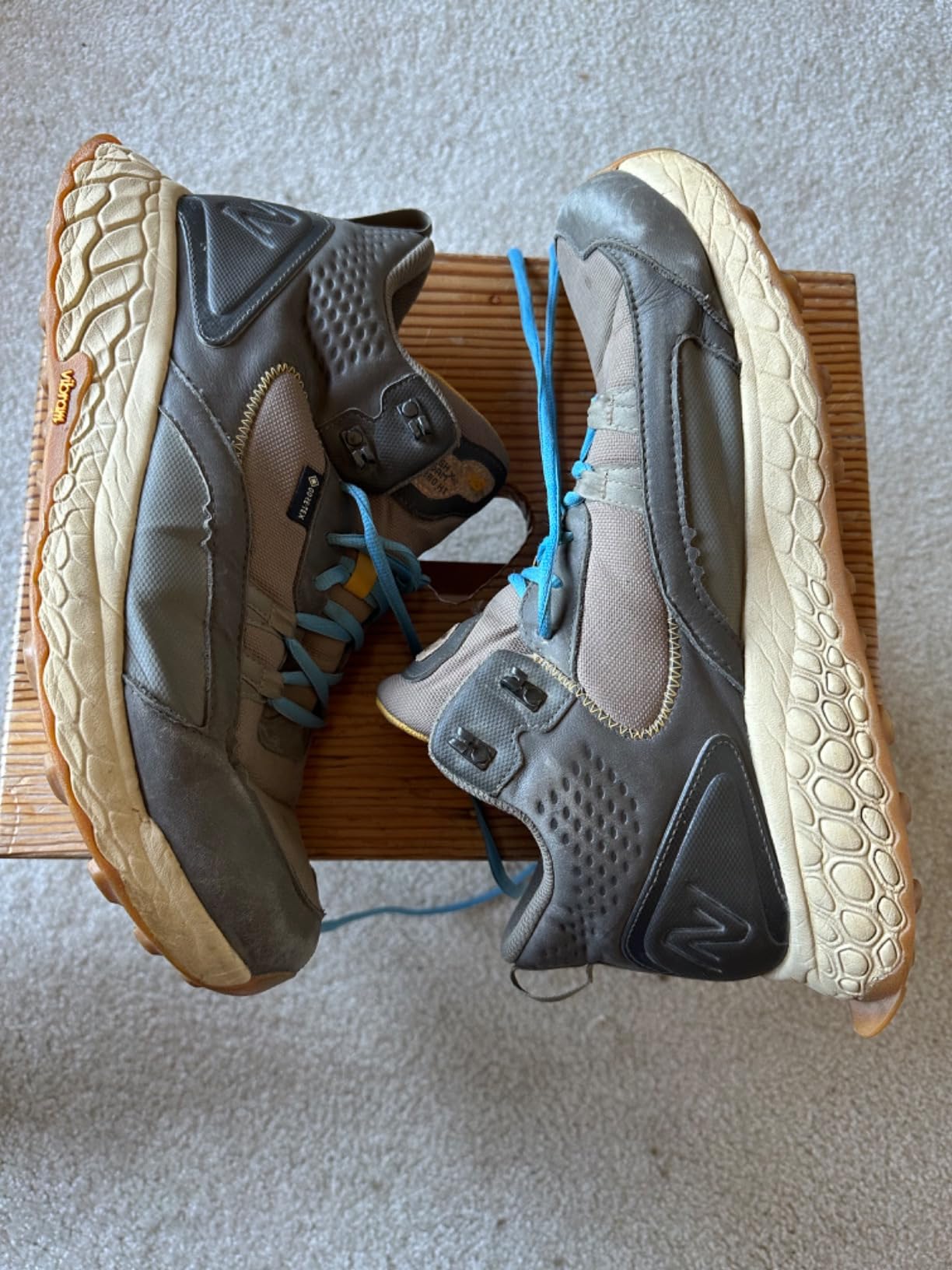 New Balance Fresh Foam X Hierro Mid in trail environment showing real-world usage during hiking