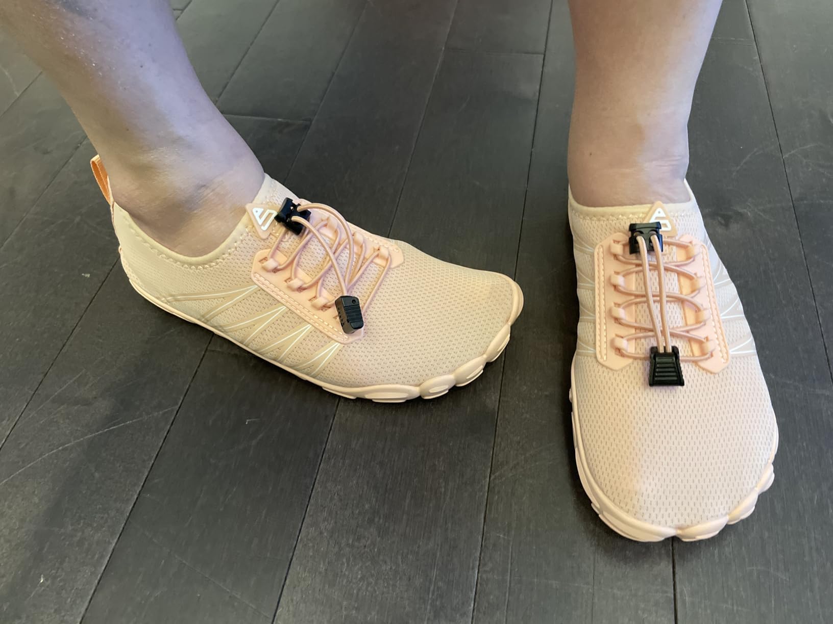 SEEKWAY water shoes pink colorway showing true-to-marketing color accuracy and style