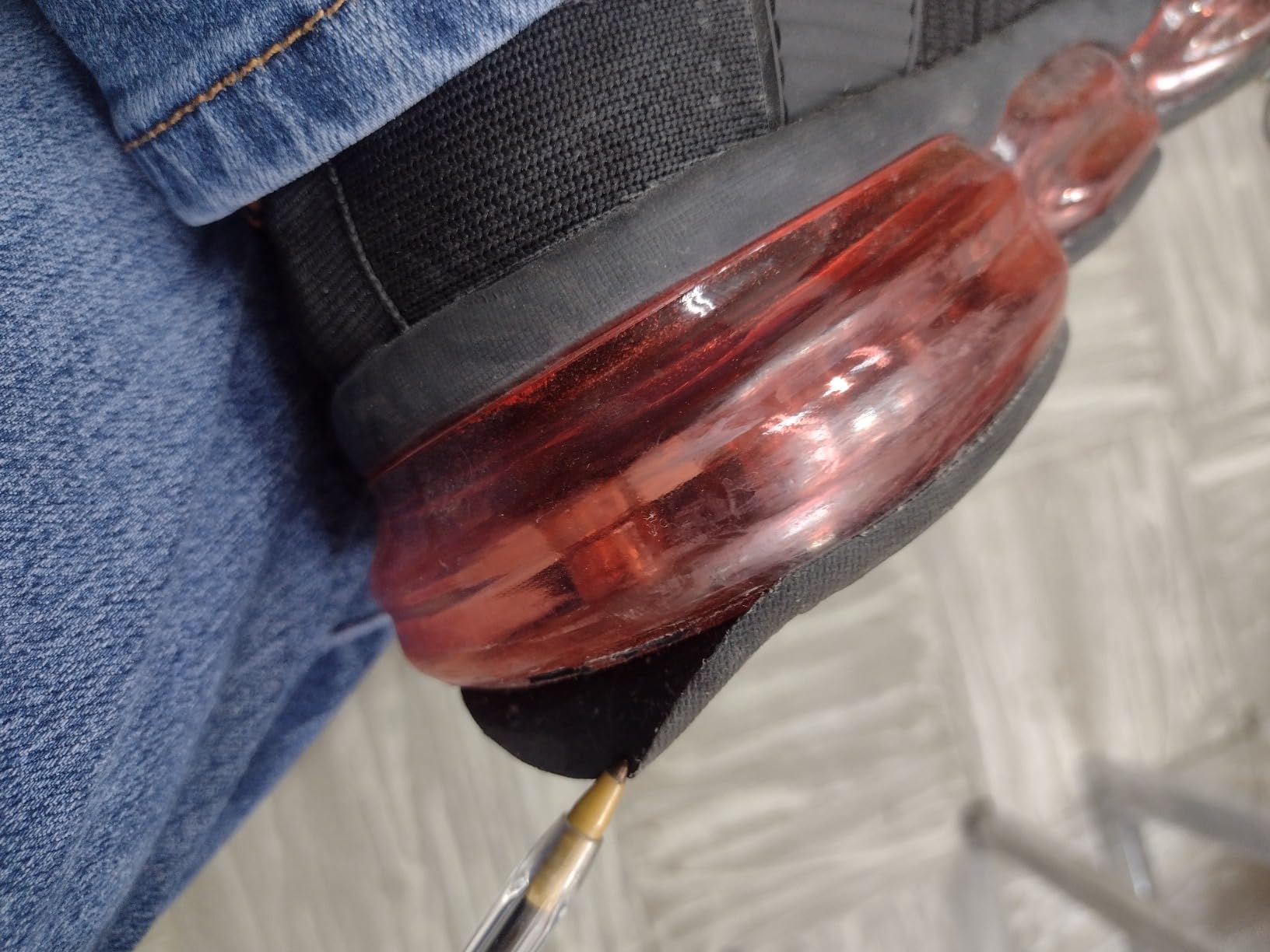 Men's Air Running Shoes durability testing showing wear patterns after several weeks of use