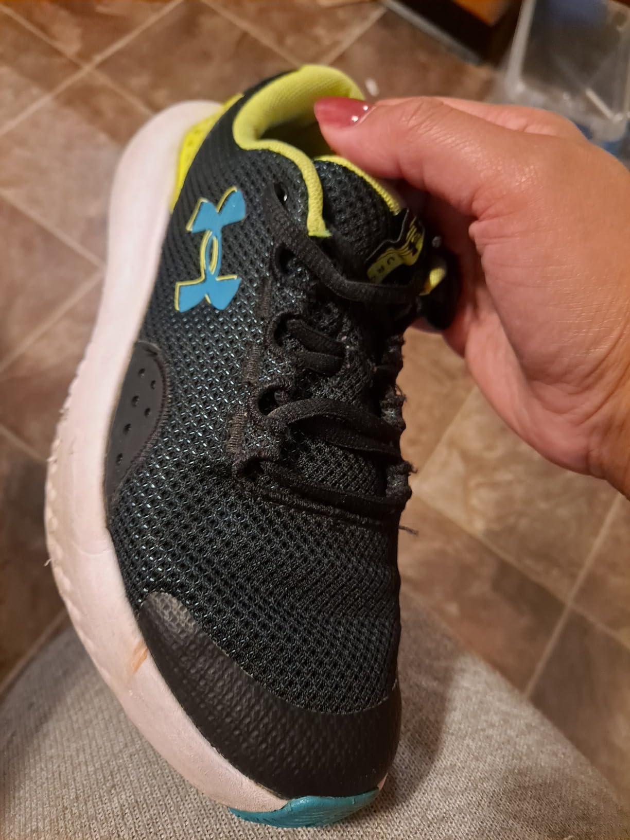 Under Armour Surge 4 after weeks of testing showing wear patterns and durability