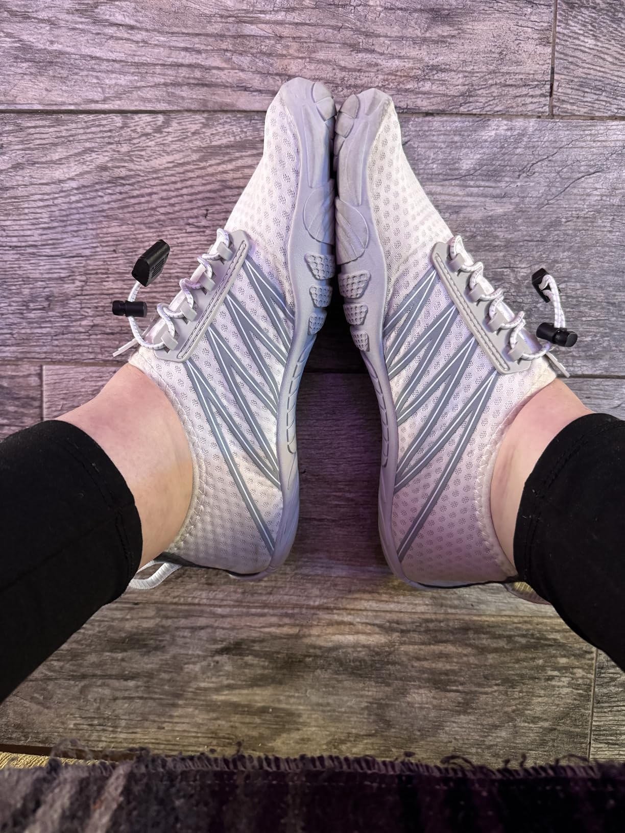 SEEKWAY water shoes worn during water activities showing flexible design and secure fit