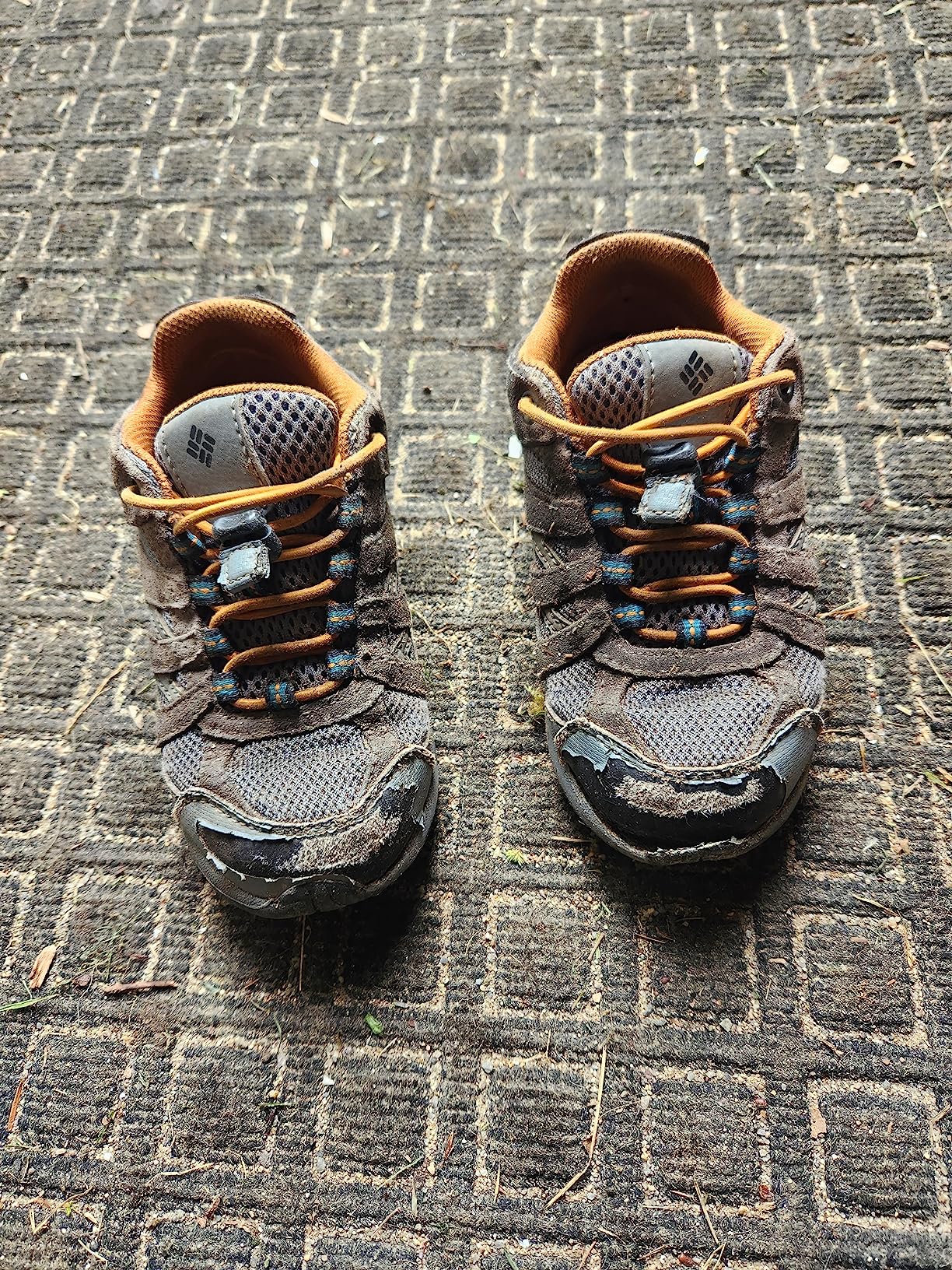 Columbia Redmond outsole showing Omni-Grip traction pattern for all-terrain performance