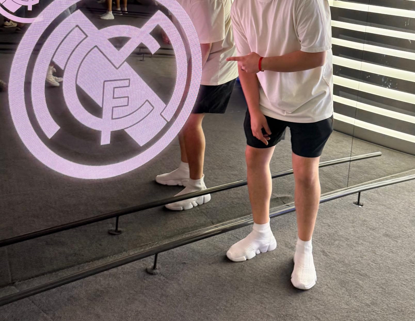 Santiro walking shoes being worn in casual setting showing real-world usage