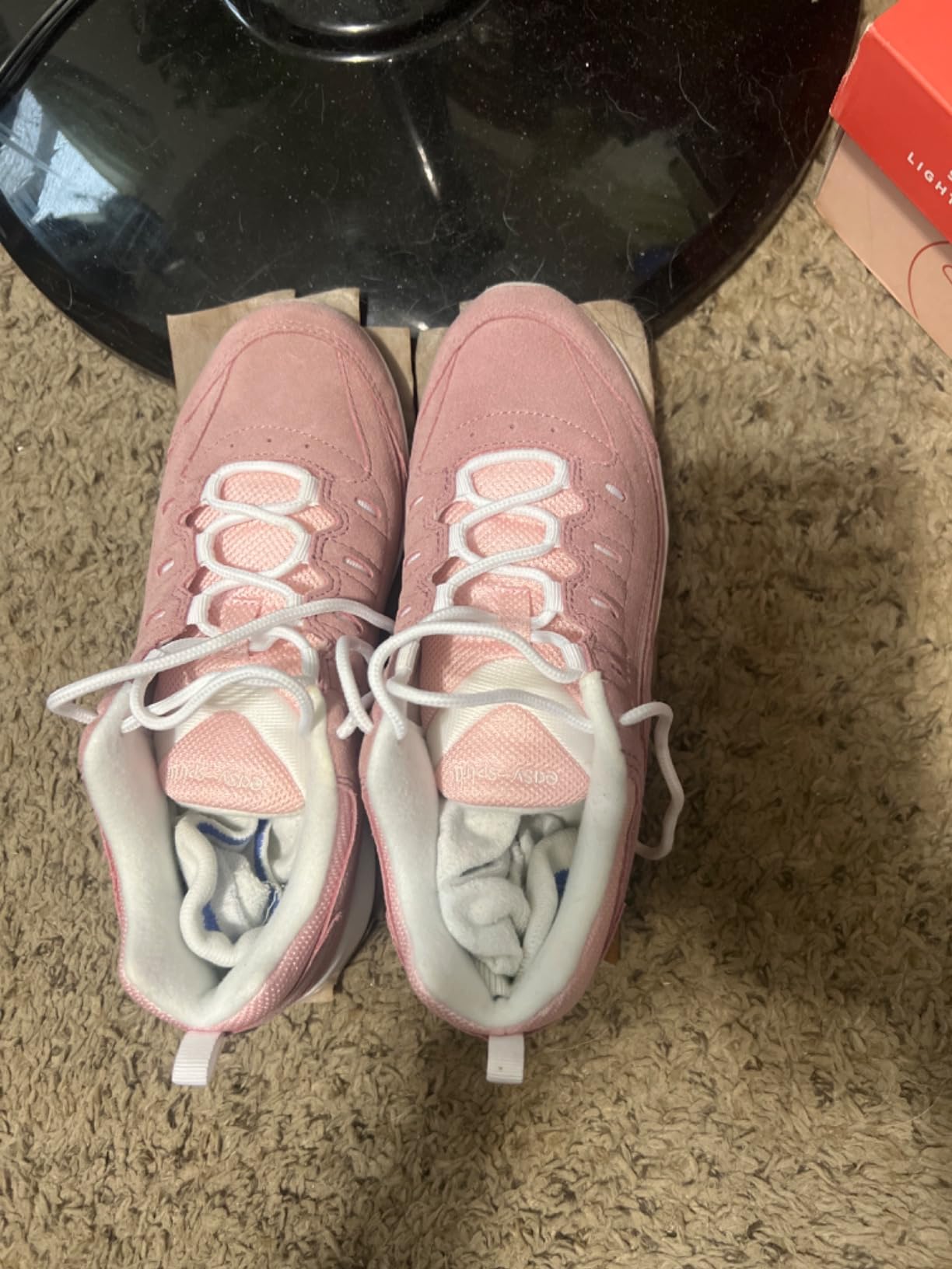 Easy Spirit Women's Romy sneaker showing toe box design and overall fit characteristics