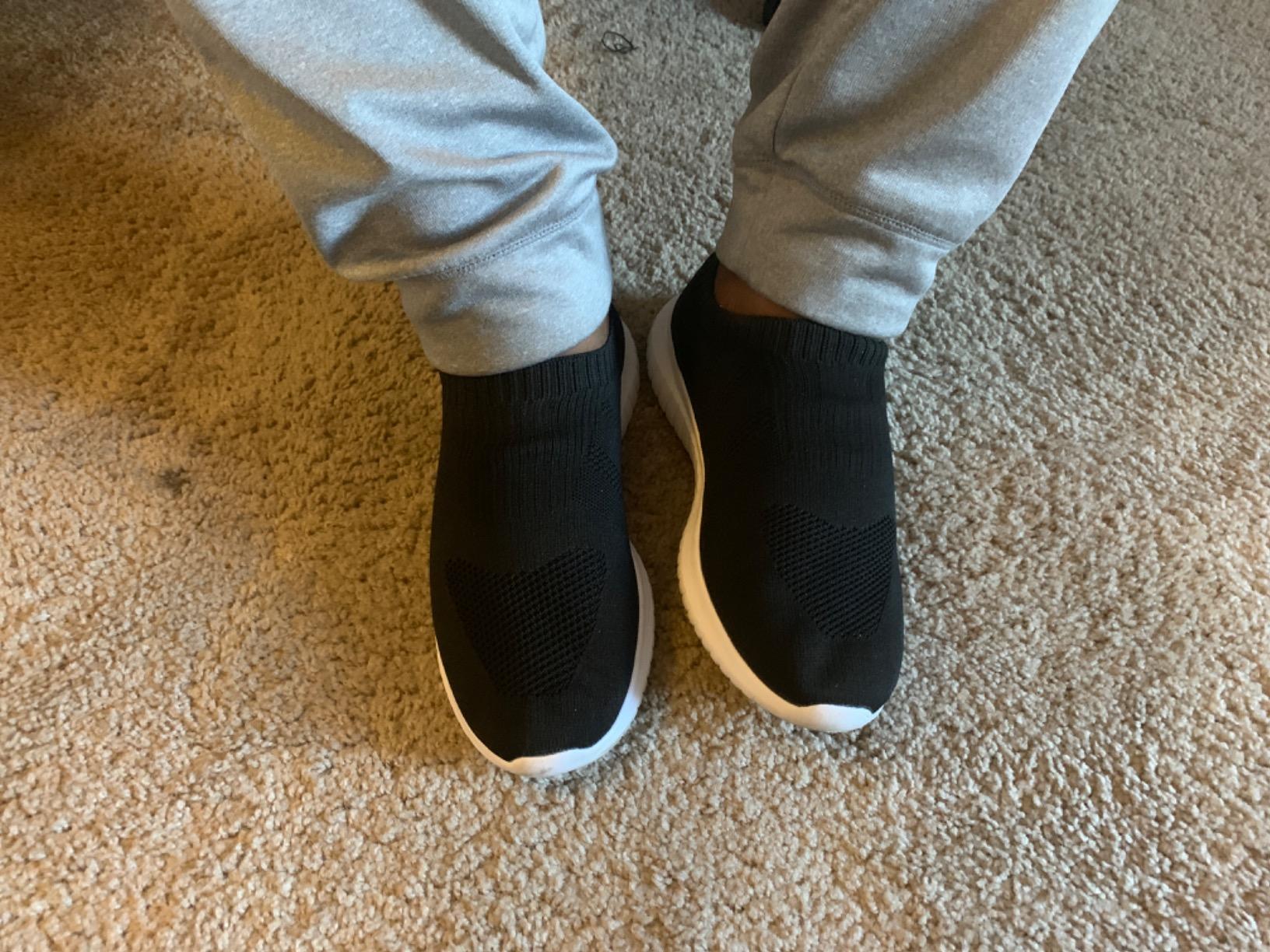 Customer wearing konhill shoes showing real-world fit and comfort during daily use
