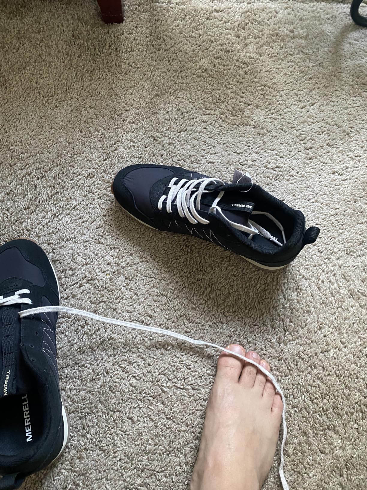 Merrell Alpine Sneaker tread pattern detail showing hiking-inspired lug design