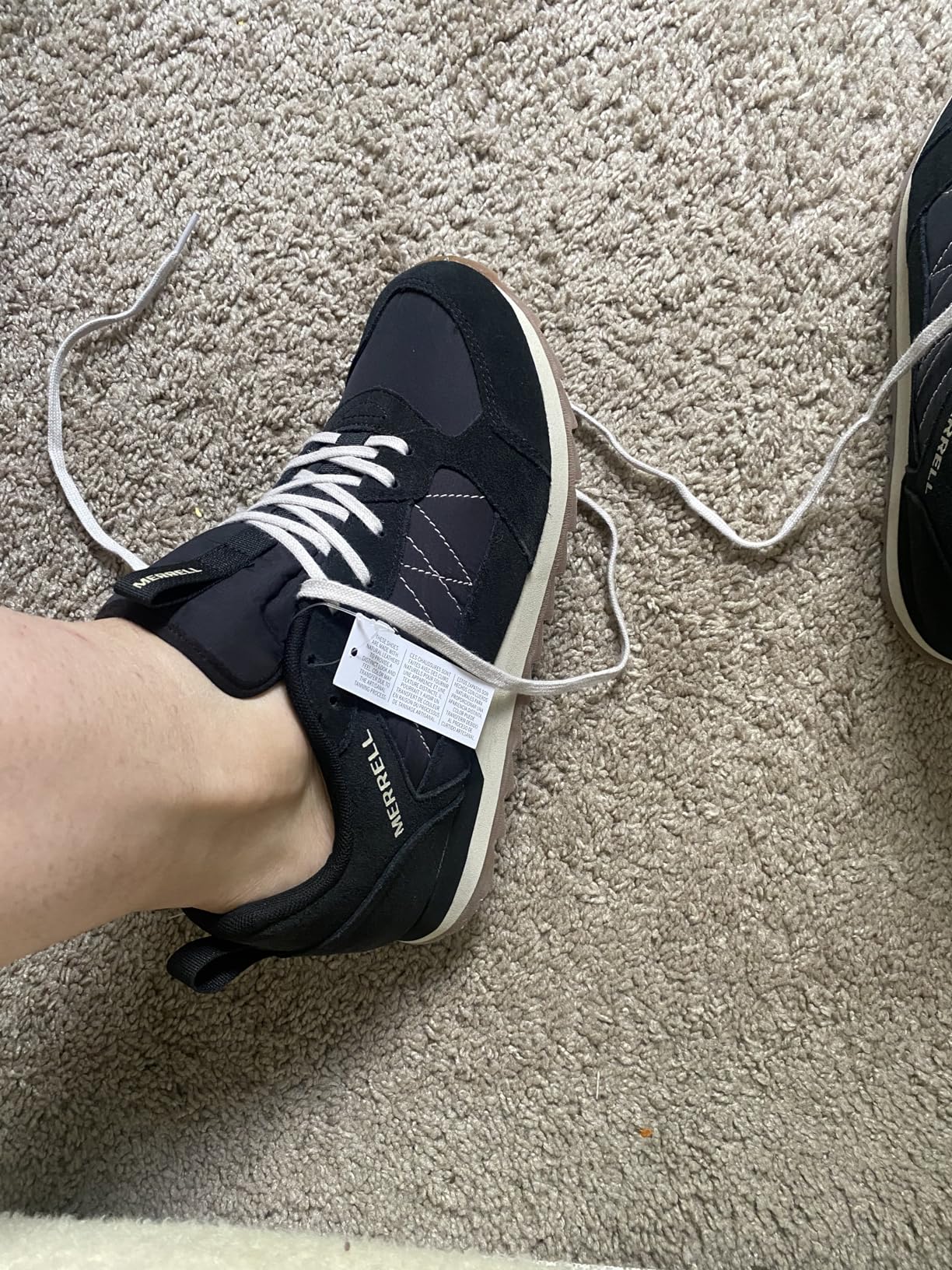 Merrell Alpine Sneaker in wet conditions showing traction performance concerns